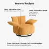Florvia Chenille Swivel Adjustable-Armrest Accent Chair – AUD-H2863