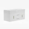 100cm White Floating Bathroom Vanity Set with LED Mirror Cabinet