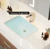 100 cm Walnut Bathroom Vanity & LED Mirror Cabinet Set