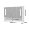 100 cm Walnut Bathroom Vanity & LED Mirror Cabinet Set