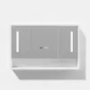 100 cm Walnut Bathroom Vanity & LED Mirror Cabinet Set
