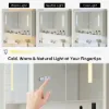 100 cm White Floating Bathroom Vanity Set with LED Mirror Cabinet