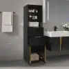 Picture of Aro 149cm Bathroom Storage Cabinet Freestanding Linen Tower with Shelves Drawers & Doors