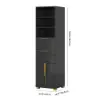 Picture of Aro 149cm Bathroom Storage Cabinet Freestanding Linen Tower with Shelves Drawers & Doors