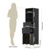 Picture of Aro 149cm Bathroom Storage Cabinet Freestanding Linen Tower with Shelves Drawers & Doors