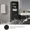 Picture of Aro 149cm Bathroom Storage Cabinet Freestanding Linen Tower with Shelves Drawers & Doors