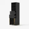 Picture of Aro 149cm Bathroom Storage Cabinet Freestanding Linen Tower with Shelves Drawers & Doors