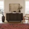 Panvyr Mid-Century 152cm Smoky Brown Wood Sideboard with Storage & Adjustable Shelves