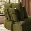 36" Chenille Slipper Accent Chair with Hidden Storage & Removable Backrest – AUD-H2885