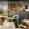 36" Chenille Slipper Accent Chair with Hidden Storage & Removable Backrest – AUD-H2885
