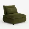 36" Chenille Slipper Accent Chair with Hidden Storage & Removable Backrest – AUD-H2885
