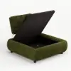 36" Chenille Slipper Accent Chair with Hidden Storage & Removable Backrest – AUD-H2885
