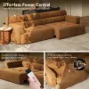 307cm 2-Seater Performance Velvet Power Convertible Sleeper Sofa