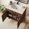 Panvyr 92cm Single Bathroom Vanity with Sink and Sintered Stone Top