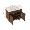 Panvyr 92cm Single Bathroom Vanity with Sink and Sintered Stone Top