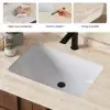 Panvyr 92cm Single Bathroom Vanity with Sink and Sintered Stone Top