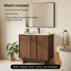 Panvyr 92cm Single Bathroom Vanity with Sink and Sintered Stone Top