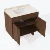 Panvyr 92cm Single Bathroom Vanity with Sink and Sintered Stone Top
