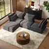 108" 4-Piece Chenille Modular Sectional Sofa with Hidden Storage – AUD-H2895