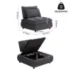 108" 4-Piece Chenille Modular Sectional Sofa with Hidden Storage – AUD-H2895