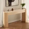 Picture of Japandi 60" Oval Sintered Stone Console Table With 2 Drawers – AUD-H2897
