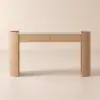 Picture of Japandi 60" Oval Sintered Stone Console Table With 2 Drawers – AUD-H2897