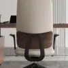 Ergonomic Grey Genuine Leather High Back Reclining Swivel Office Desk Chair