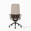 Ergonomic Grey Genuine Leather High Back Reclining Swivel Office Desk Chair