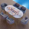 Cocaro 600D Tough Canvas Weatherproof Garden Dining Table Set Protective Covers