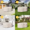 Cocaro 600D Tough Canvas Weatherproof Garden Dining Table Set Protective Covers