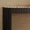 Aura 60" Ash Wood Fluted Black Console Table With Sintered Stone Top
