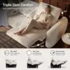 227 cm 2-Seater Chenille Zero Gravity Power Reclining Sofa with Pillows & USB Port