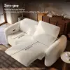 227 cm 2-Seater Chenille Zero Gravity Power Reclining Sofa with Pillows & USB Port