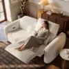 227 cm 2-Seater Chenille Zero Gravity Power Reclining Sofa with Pillows & USB Port