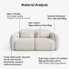 227 cm 2-Seater Chenille Zero Gravity Power Reclining Sofa with Pillows & USB Port