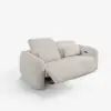 227 cm 2-Seater Chenille Zero Gravity Power Reclining Sofa with Pillows & USB Port