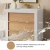 92cm Single Bathroom Vanity with Ceramic Sink, Sintered Stone Top