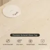 Hovra 2-Drawer Nightstand with Charging Station & Travertine Sintered Stone Top