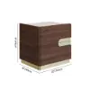 Horva 2-Drawer Nightstand with Charging Station & Travertine Sintered Stone Top