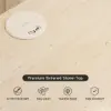 Horva 2-Drawer Nightstand with Charging Station & Travertine Sintered Stone Top