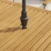 Tevara 6-Person Rectangle Teak & Aluminium Outdoor Patio Dining Table in Sand