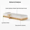 Flutera Outdoor Aluminium Adjustable Fluted Lounge Chaise in Warm White