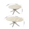 Outdoor Aluminium & Sintered Stone Extendable Dining Table in Sand
