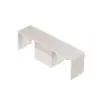 White Double Desk with Drawers & 2 Ivory PU Leather Modern Home Office Chairs