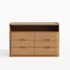 Picture of Arvona 47" 6-Drawer Dresser with Sintered Stone Top