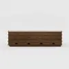 203 cm Ash Wood Walnut TV Stand with Sintered Stone Top, Drawers & LED