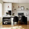 73"-93" Extendable Kitchen Island Set with 4 Dining Chairs