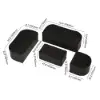 Costra Modern Aluminium & Rope Outdoor Swivel Sofa Set with Coffee Table & Cover in Black