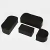 Costra Modern Aluminium & Rope Outdoor Swivel Sofa Set with Coffee Table & Cover in Black