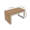 Slatera Outdoor Acacia & Aluminium Modular Sofa Set in Light Grey with Black Cover